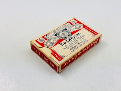 Vintage Budweiser Beer Busch Gardens Poker Gambling Deck Playing Cards -Complete