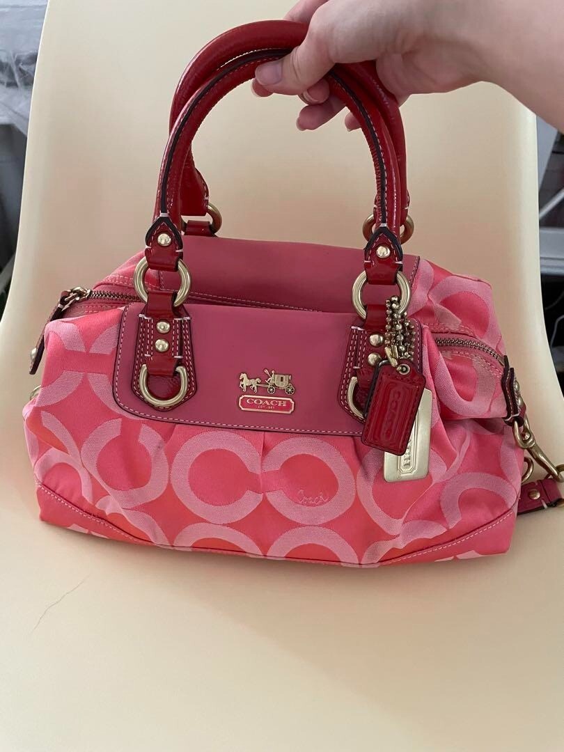 バッグ COACH y2k madison vintage pink rarecolor Coach Vintage y2k Madison Signature 2Way Satchel Bag Pink