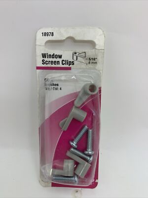 Slide-Co #18978 4PK 5/16 Grey Scr Clip,No 18978,  Slide-Co