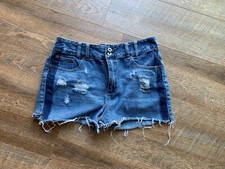 Maurices Denim Shorts Womens Size 9/10 Distressed Cutoff Medium Wash