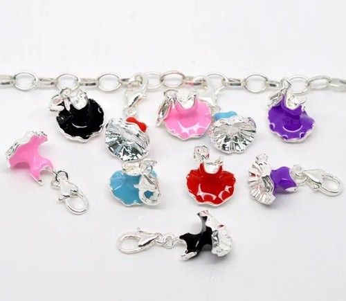 Clip-On Charms Ballerina | Bracelet |Red - Picture 3 of 8