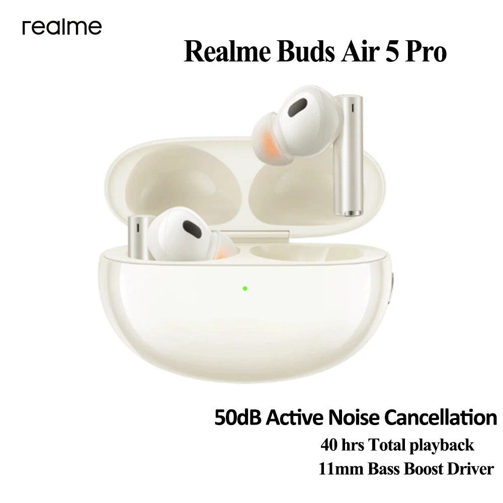 Realme Buds Air 5 Pro TWS Earphone 50dB Active Noise Cancelling True  Wireless