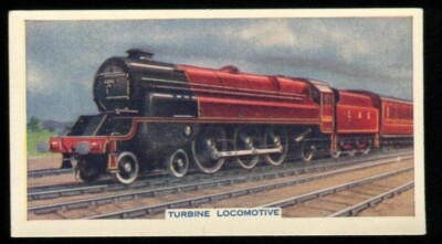 Tabakkarte, Godfrey Phillips, Mechanized Age, 1936, Turbinenlokomotive, #13