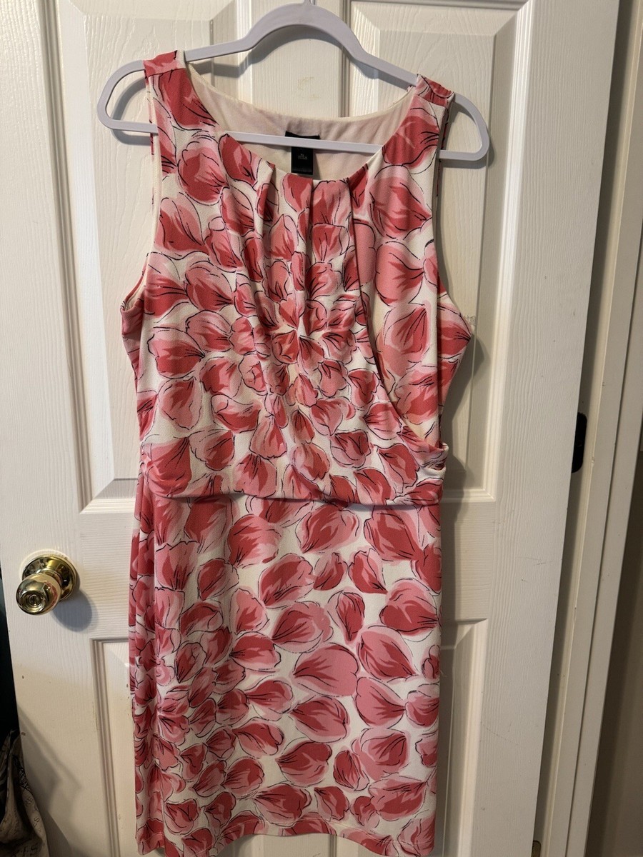 ann taylor pink floral dress Ann Taylor Halter Floral Maxi Dress Size 12 Pirouette Women's