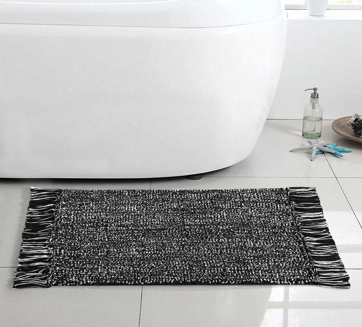Better Homes Gardens 1 Piece Fringe Reversible Bath Rug 20