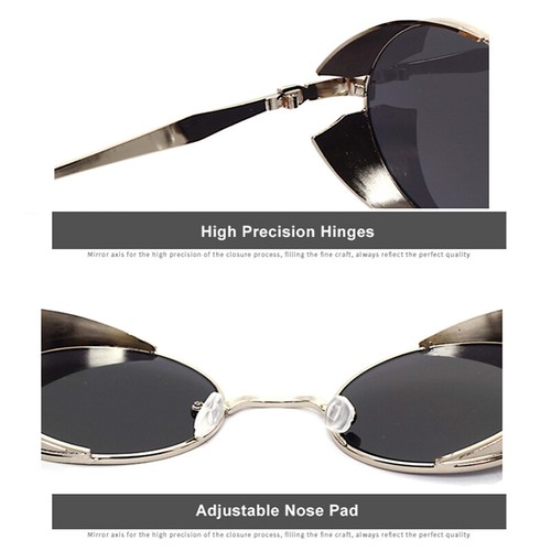 Lunettes de soleil steampunk vintage hommes femmes classiques tendance élégantes lunettes de soleil UV400 - Photo 8/19