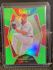 Noah Syndergaard 2022 Select Premier Level Neon Green Prizm #26/99 - Angels
