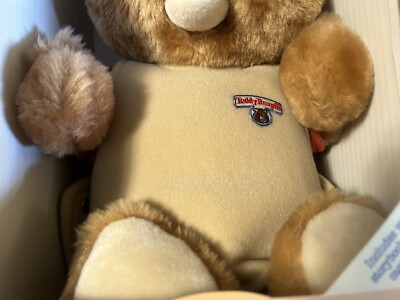 TEDDY RUXPIN BEAR 1985 WORLD OF WONDERS And 5 BOOKS -EXCELLENT