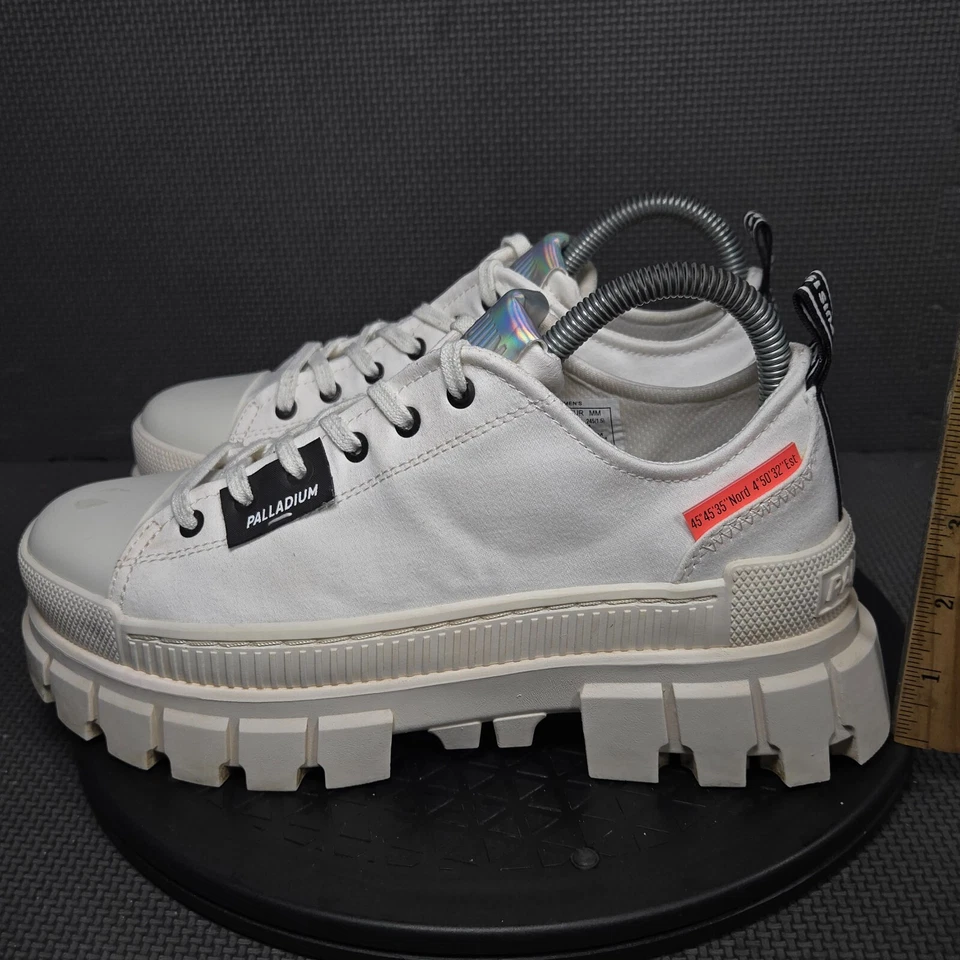 Palladium Revolt LO TX платформе туфли женщин Sz 7,5 белый кроссовки тренажеры - Изображение 3 из 4