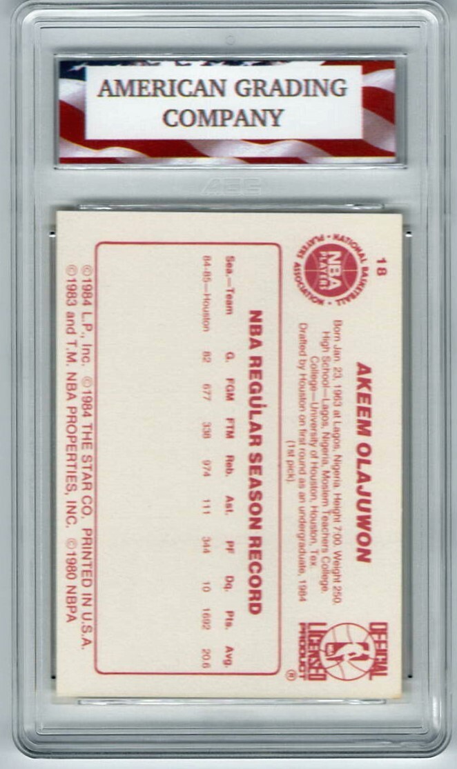 1985-86 Star - Hakeem Olajuwon #18 (RC) for sale online | eBay