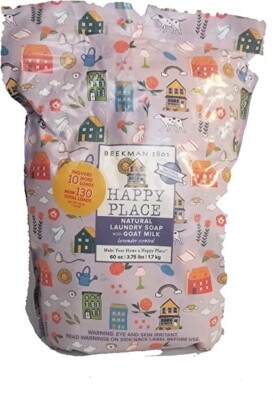 Beekman 1802 Happy Place. 130 Load Goat Milk Laundry Soap Lavender scented. NEW