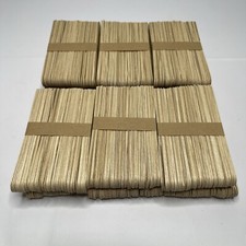 Dosimiin 600 Pack Popsicle Craft Wax DIY Sticks Waxing Natural Wood 6" x 3/4"