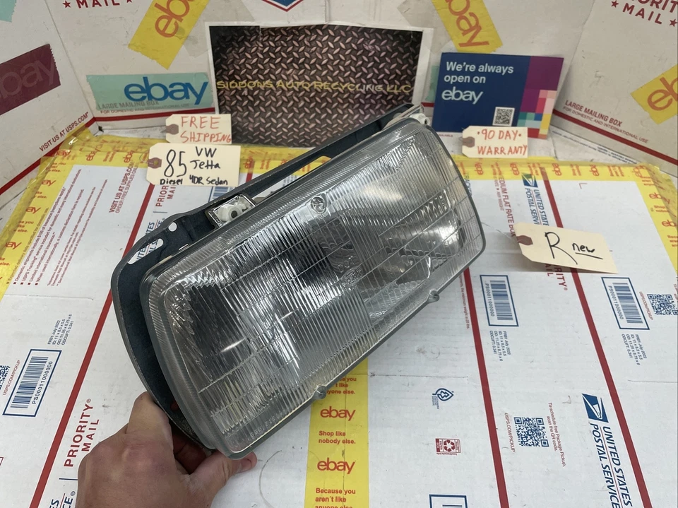 FARO DERECHO PASAJERO VW VOLKSWAGEN JETTA 85-92 NUEVO fabricante de equipos originales con soporte de montaje Foto 2 de 4