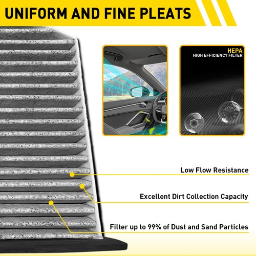 Cabin Air Filter 1K0819644A For Audi A3 2.0L L4 2006-2013 A3 Quattro 2006-2019 - Picture 11 of 21
