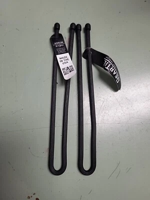 Nite Ize 2-Pack Gear Tie Twist Tie, 12" - Black -Reusable- Set of TW0