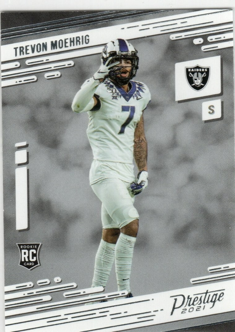TREVOR MOEHRIG 2021 PANINI PRESTIGE ROOKIE RC RAIDERS $1.99 ROOM