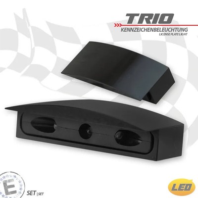 LED-Kennzeichenbeleuch TRIO CNC B48,5xH13xT22 Lochabstand: 32 E-gepr 284344-SET
