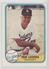 1981 Fleer Tommy Lasorda #116 HOF 2u3