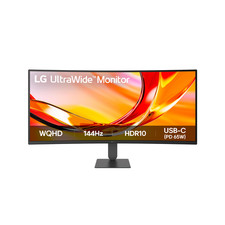 LG UltraWide 34" VA QHD 144Hz USB-C Height-Adjustable Curved Monit 34U640B-B.AEK