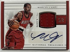 2016-17 National Treasures - Material Treasures Signatures Marcus Camby /99 #7