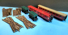 HORNBY DUBLO HO/OO Lot of WAGONS, COACHES, TRACK 4pcs RTR & Some Need Repair