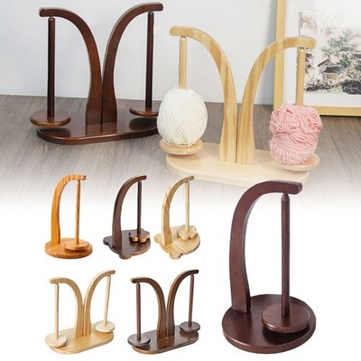 Rotating Wooden Yarn Holder Space Saving Yarn Holder for Knitting TL