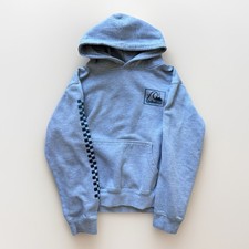 Quiksilver Boys Hoodie Sweatshirt Gray Pullover Jacket Large 14 Surf Skate