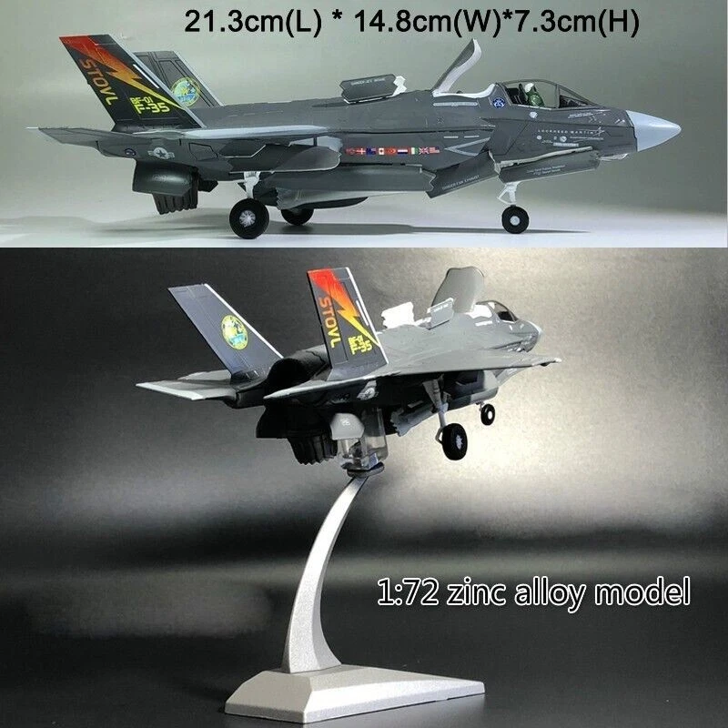 Modellino Aereo 1:72 Diecast Militare Caccia Lockheed Martin F-35B Lightning II - Immagine 2 di 4