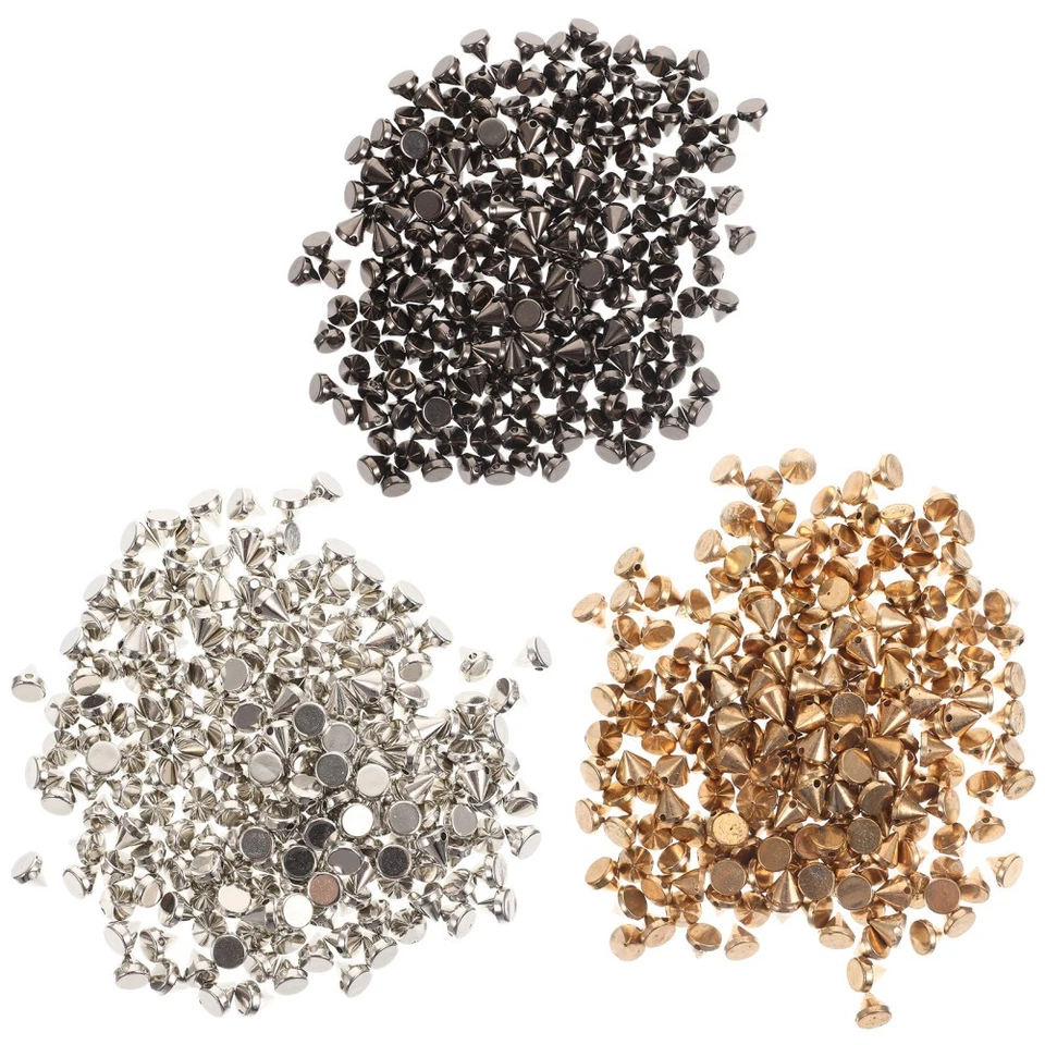  6 sacchi di rivetti punk in plastica Rivet di plastica cucire sulla colla - Immagine 4 di 4