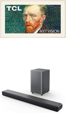 TCL 55-Inch Class QLED 4K Smart NXTVISION TV with Google TV (55A300W, 2024 Model