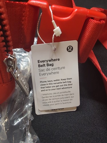 NEW NWT Lululemon Everywhere Belt Bag 1L Red HOT HEAT HTHT Hard To Find - Picture 2 of 11