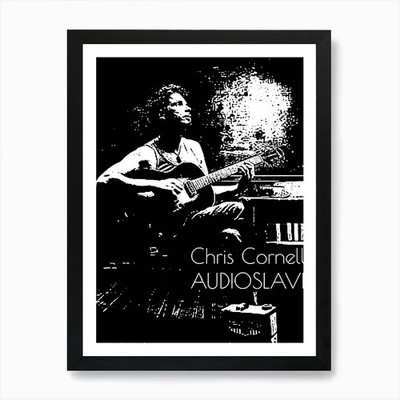 Audioslave Chris Cornell Kunstdruck gerahmt Wandbild Poster Leinwanddruck Bild