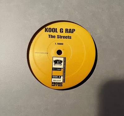 Kool G Rap The Streets 12'' Single Vinyl Promo Rawkus 2001 Hip Hop Rap