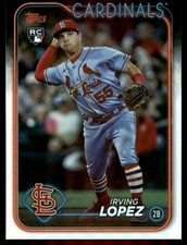 2024 Topps #573 Irving Lopez RC Rookie Card. rookie card picture