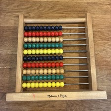Melissa & Doug Abacus - Classic Wooden Educational Counting Toy With 100 Beads