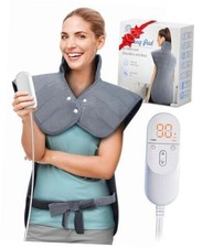 Heating Pad for Neck Shoulders and Back, Fathers Day Dad Gifts for Light Grey