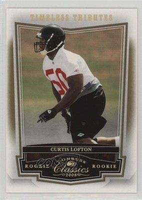 2008 Donruss Classics Timeless Tributes Gold /50 Curtis Lofton Rookie RC n1u