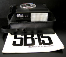 WORKING NIKON SB-15 Speedlight Shoe Mount Flash F2 FG FE2 FA FM2 F3 SB15