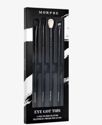 Morphe  Eye Got This  4-Piece Eye Brush Collection Oval-Crease-Blender-Liner NEW