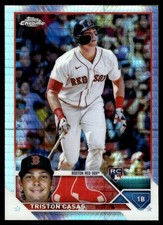 Triston Casas 2023 Topps Chrome #174 Red Sox Insert ? SEE SCAN! FREE SHIPPING
