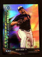 2017 Bowman Chrome REFRACTOR TOP 100 Brady Aiken item 1
