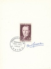 France 1964 N° 1423 Georges Mandel signé artiste peintre Clément Serveau
