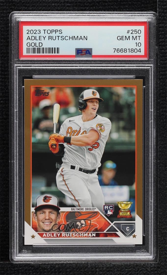 2023 Topps Series 1 Gold /2023 Adley Rutschman #250 PSA 10 GEM MT Rookie RC 5h0