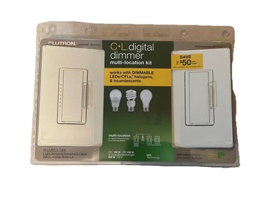 NEW Lutron Digital Multi Location Kit CFLs Master Dimmer Switch Halogen Maestro