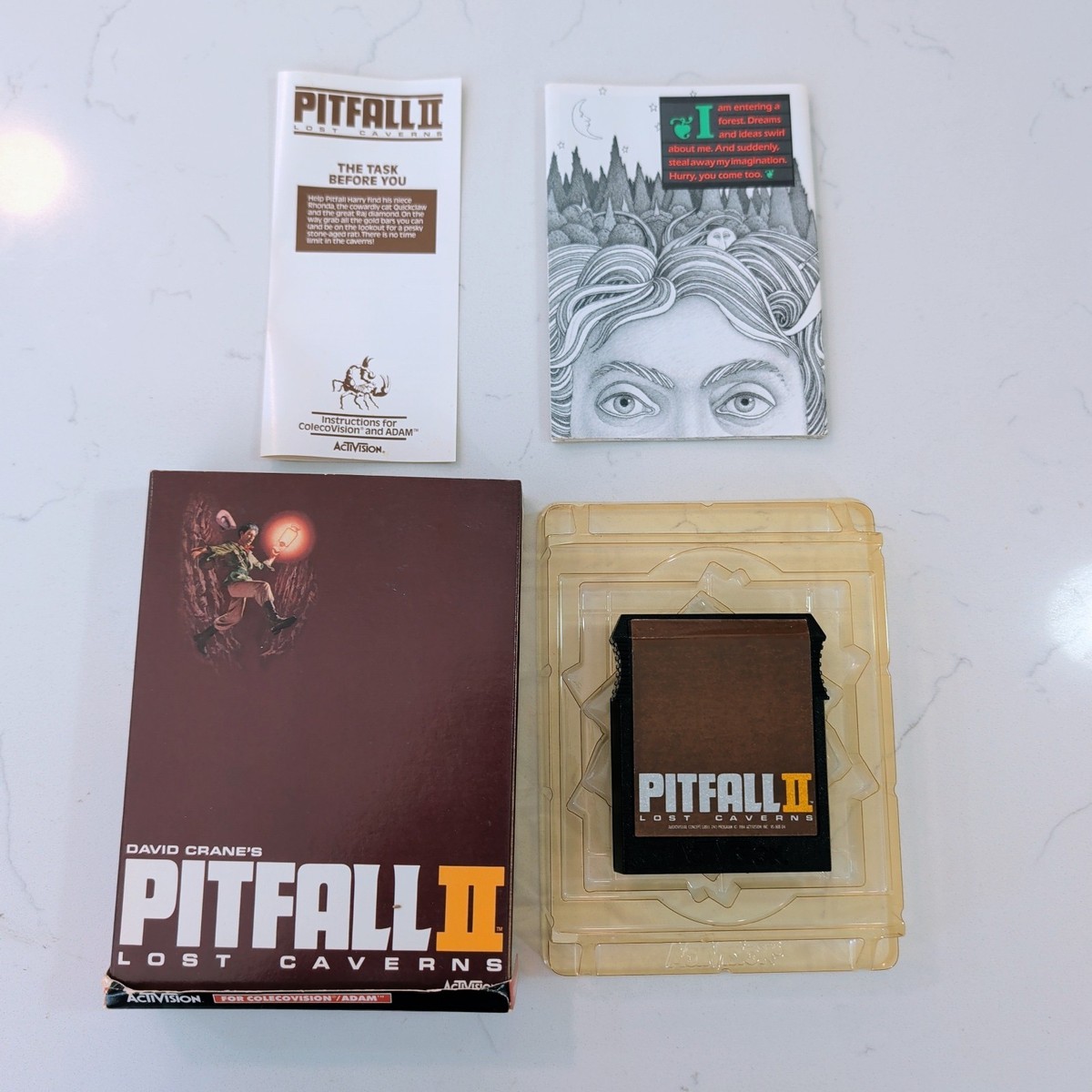 Cartouche Pitfall II Pour ColecoVision – Loose, état Correct
