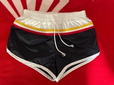 Vintage 1980's Boys Youth LARGE 16/18 26" Retro Surf Swim Trunks Shorts BLOCK