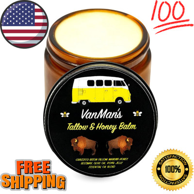 Vanman s Tallow and Honey Balm - Grass-Fed/Finished Bison Tallow and Essentia