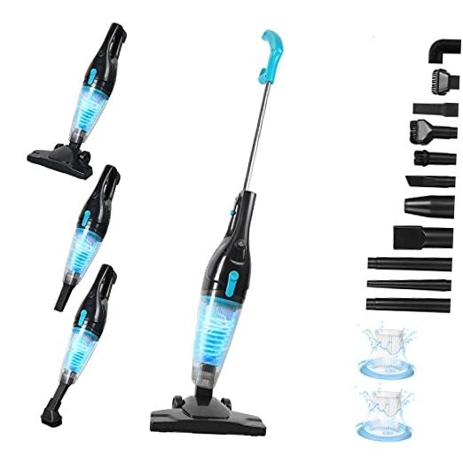 Corded Vacuum Cleaner, 15KPa Powerful Suction with 400W Motor, 12 in #3 Black