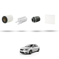 Hoffcar Wartungsset - 4 Filter Kompatibel Mit Seat Toledo IV (KG3) 1.2 TSI 77