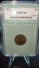 1921 Lincoln Cent ms64 rb